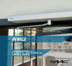 Launch of the FAAC A952 automation for swing doors